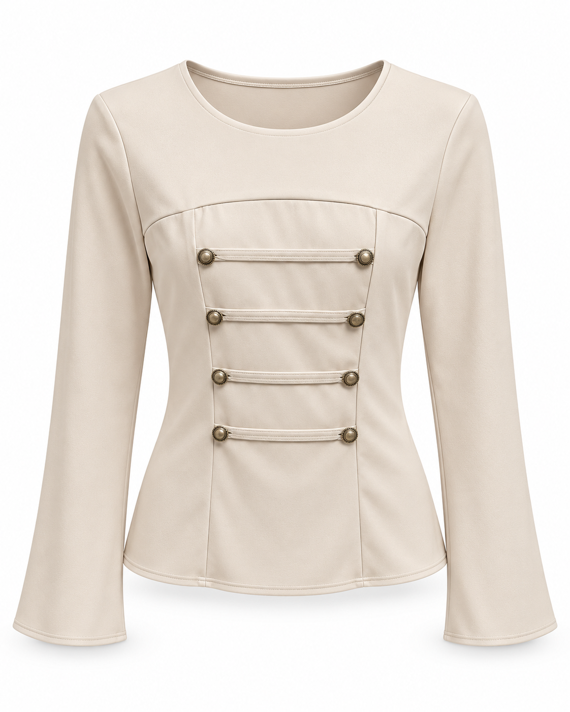 Blusa  con Detalles Metálicos