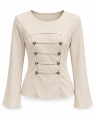 Blusa  con Detalles Metálicos