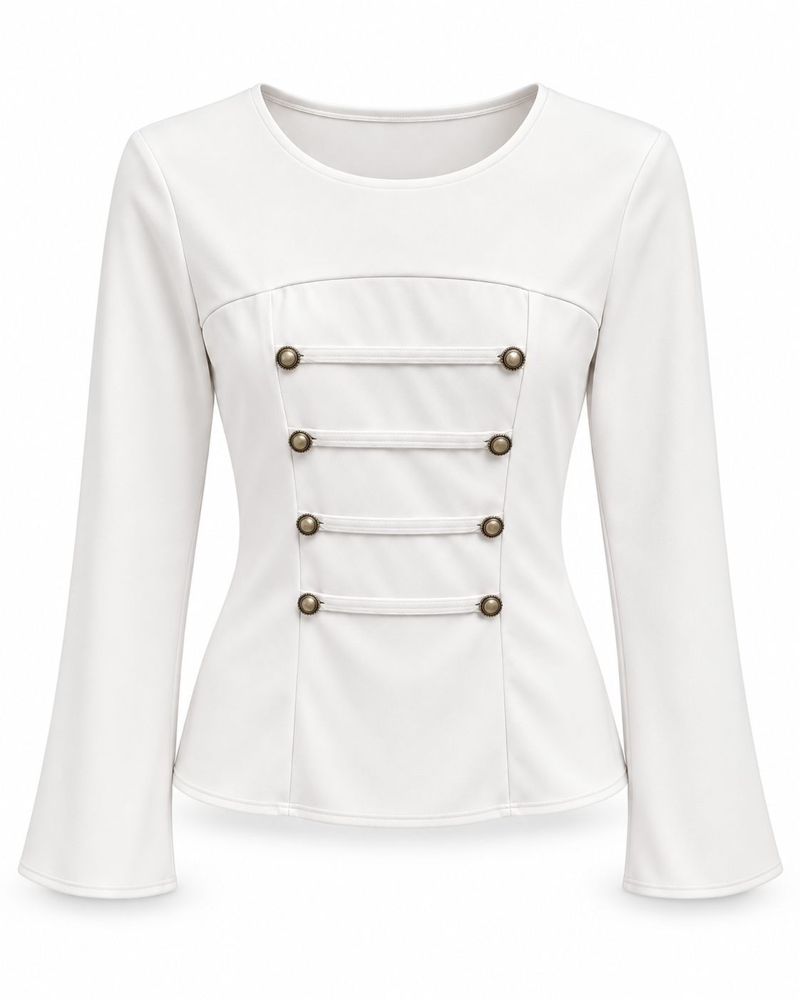 Blusa  con Detalles Metálicos