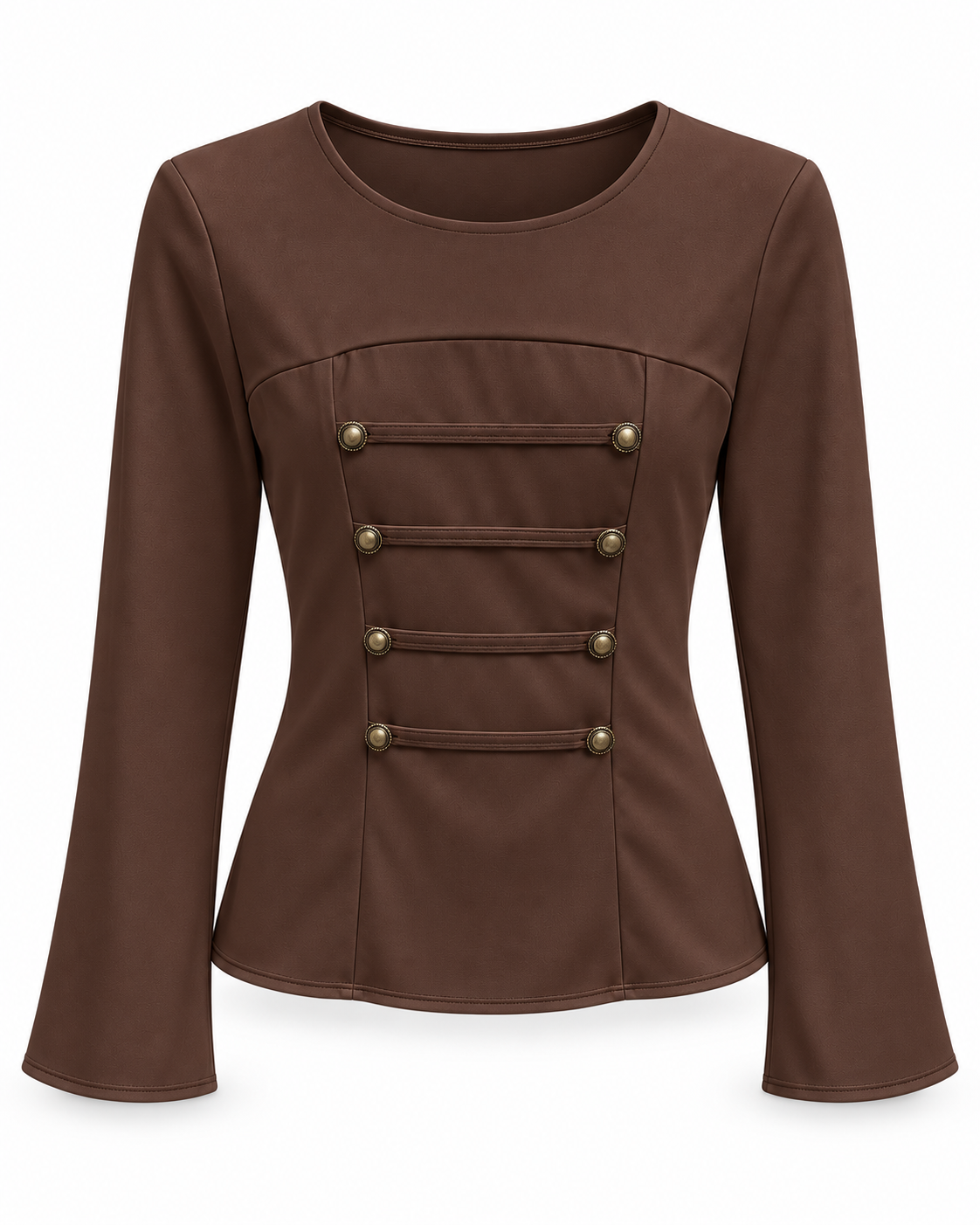 Blusa  con Detalles Metálicos