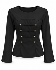 Blusa  con Detalles Metálicos